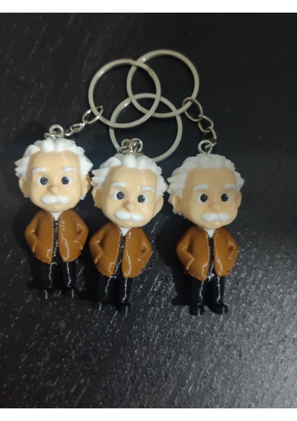 Bilim Kahramanı | Mini Einstein 3D Baskı Anahtarlık Seti - Pla Malzeme | 5 cm fırsatları