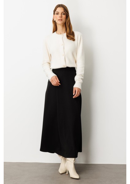 Cep Detaylı Uzun Modal Etek-Siyah fırsatları