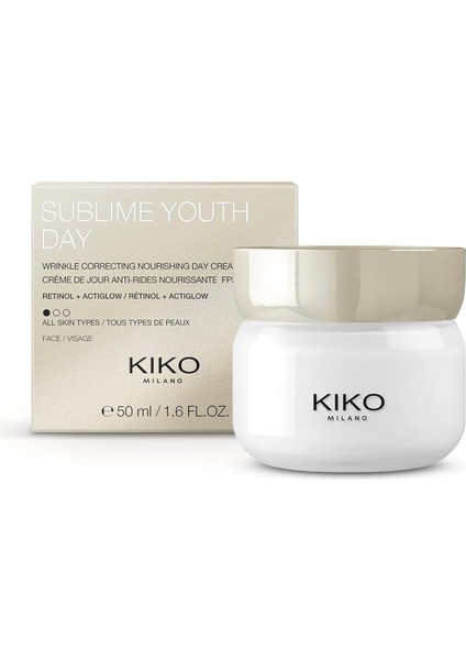 Kıko Milano Sublime Youth Day | Besleyici Kırışıklık Önleyici Günlük Kremi Retinollü - Lsf 15 fiyatları