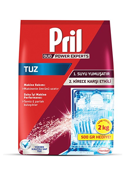 2 Adet Pril Bulaşık Makinesi Tuzu 2 kg
