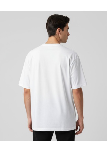 No Ghosts, Just Style Unisex T-Shirt %100 Pamuklu Beyaz indirimleri