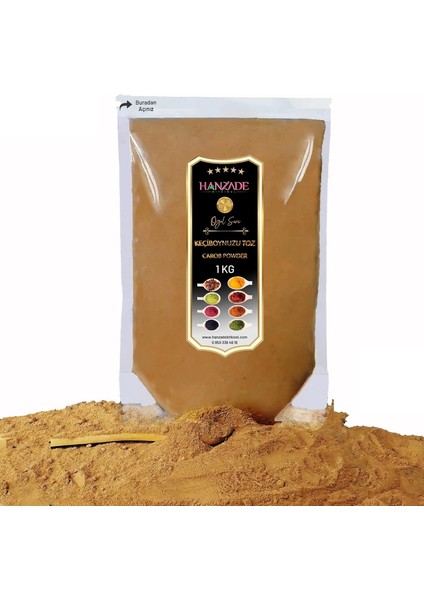 Hanzade Bitkisel Keçiboynuzu Harnup Tozu Unu 1 kg fiyatları