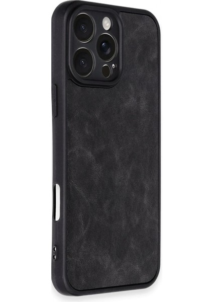 iPhone 16 Pro Kılıf Aras Deri Kapak - Siyah (K95) fiyatları