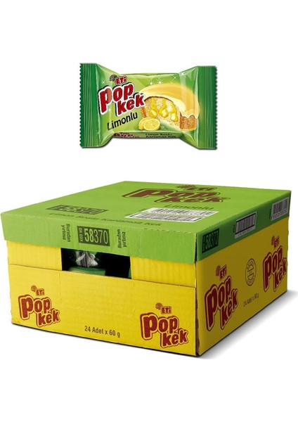 Eti Popkek Limonlu Kek 60 G x 24 Adet