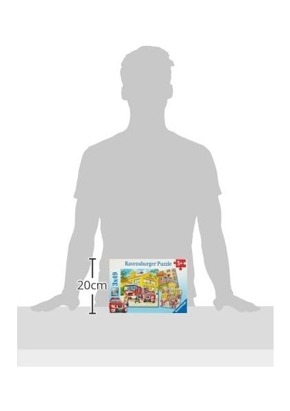 Çocuk Yapbozu - 09401 Itfaiye Parçası - 5 Yaşından Itibaren Çocuklar Için, 3 x 49 Parça modelleri