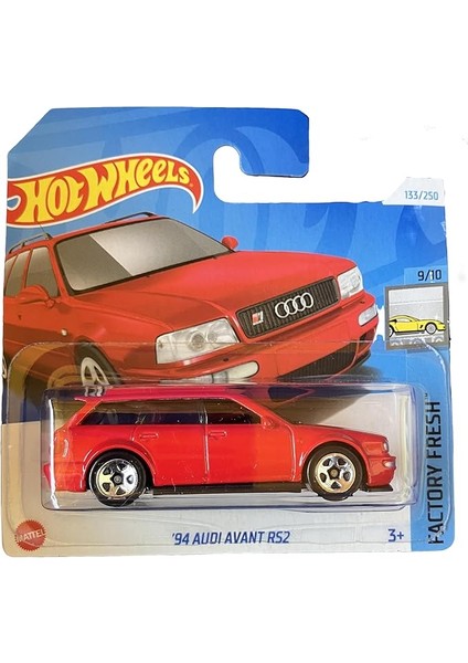 Wheels - ´94 Audi Avant Rs2 - Factory Fresh 9/10 - HTC54 - Short Card - Kırmızı - Mattel 2024 - 1:64