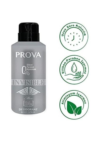 Prova Invisible Erkek Deodorant 150 ml
