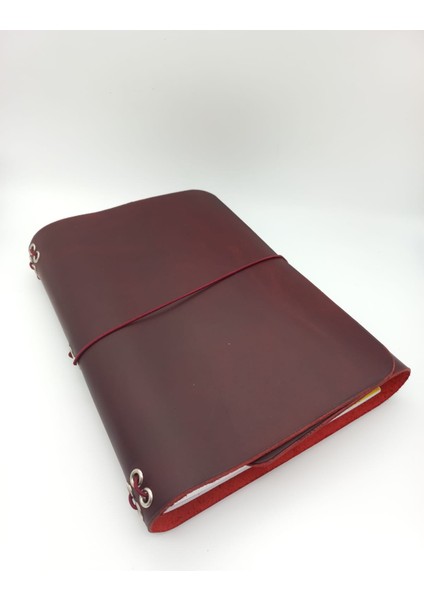 Hakiki Deri A5 Defter Kılıfı - Kişiselleştirilebilir