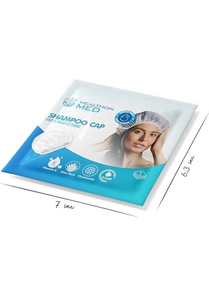 Healthonmed Su Kullanmadan Saç Temizleme Şampuan Bonesi (3&apos;lü Set), Durulama Gerektirmeyez