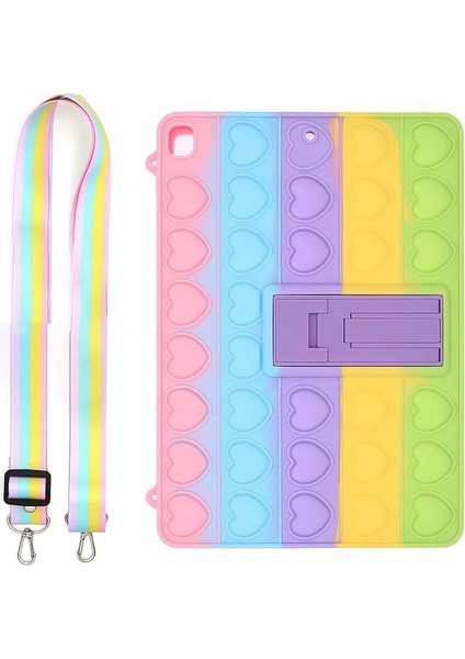 Samsung Galaxy Tab A9 Plus SM-X210 X216 X218 ile Uyumlu Popit Tablet Kılıfı Askılı Standlı