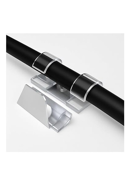 Yapışkanlı Kablo Tutucu 20'li Set – Şeffaf Kablo Klipsi, Masa ve Duvar Uyumlu Kablo Düzenleyici fiyatları