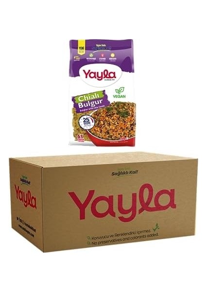 Yayla Gurme Fit Chialı Bulgur, 360 gr x 8