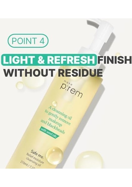 Make P:rem Safe Me. Moisture Cleansing Oil 210ML Temizleyici Yağ
