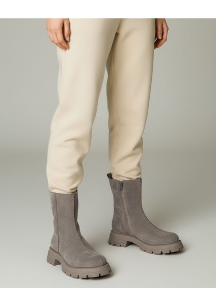 Cassido C1138 Hakiki Süet Deri Vizon Renk Kadın Bot indirimleri