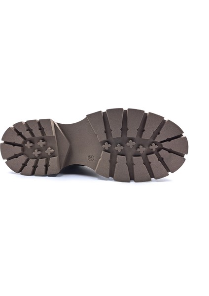 Cassido C1138 Hakiki Süet Deri Vizon Renk Kadın Bot