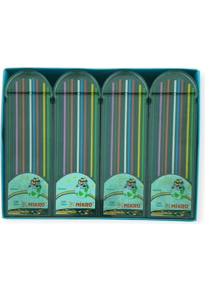 Mikro Min 938-12 Flat Lead Tube 2.0X90 mm Renkli 24’lü Paket fiyatları
