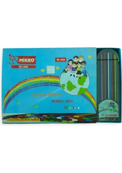 Mikro Min 938-12 Flat Lead Tube 2.0X90 mm Renkli 24’lü Paket modelleri