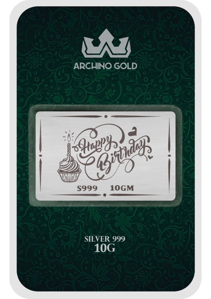 Hediyelik 10 Gram Kutlamanın Simgesi Olan Iyi Ki Doğdun Temalı 999 Ayar Gümüş KÜLÇESI-727 fiyatları