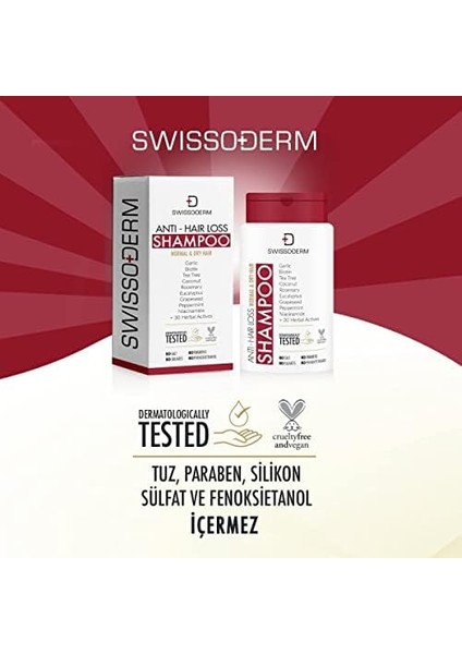 Swissoderm Dökülme Karşıtı Şampuan Normal ve Kuru Saçlar Için (300 Ml) fiyatları