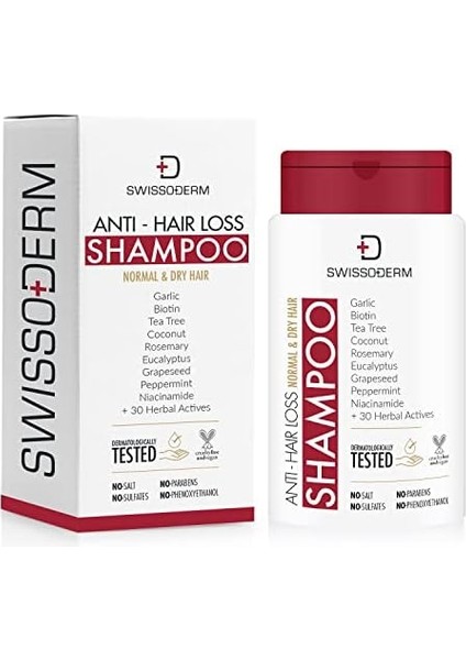 Swissoderm Dökülme Karşıtı Şampuan Normal ve Kuru Saçlar Için (300 Ml) modelleri