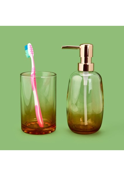 Bath 2'li Banyo Sıvı Sabunluk Seti - Amber / Şeffaf fiyatları