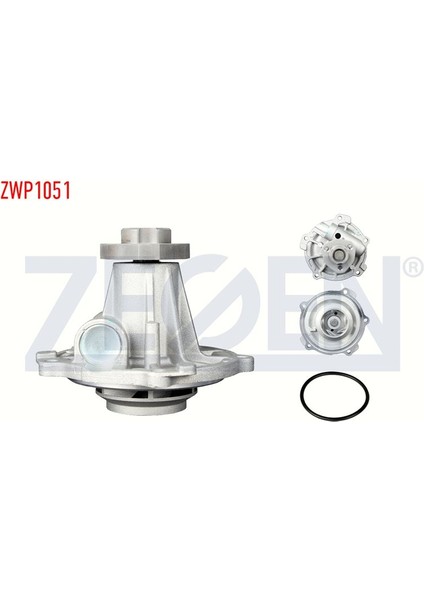 ZEGEN-ZWP1051 - Devirdaim Su Pompası Golf Iıı Polo Iıı Passat B3 B4 B5 Vento Caddy Iı / A4 A6 / Felıcıa 1.9 Tdi