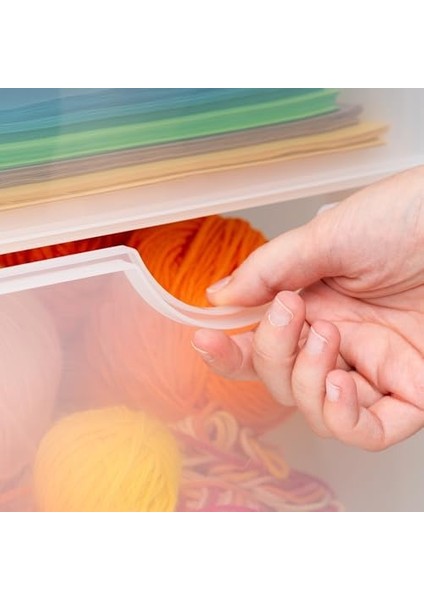 Ohyama, Plastik Saklama Kulesi, 15 Litrelik Çalışma Masası Çekmecesi, Tekerlekli, DDDC-303, Beyaz, Ergonomik Sap G 37,5 x D 29 x Y 61,5 cm modelleri