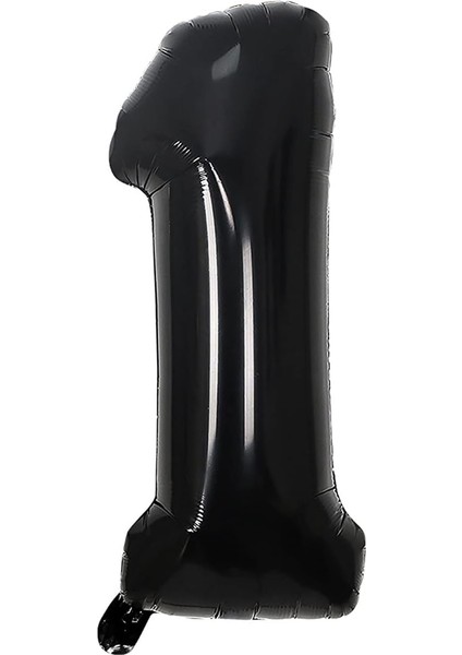 Balon Siyah 1 Rakamı 34 Inç 80 cm