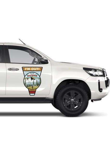 Kamp, Off Road, 4x4, Doğa, Manzara, Adventure Sticker, Araba Oto Motosiklet Karavan Pickup Arazi Suv 02179 indirimleri