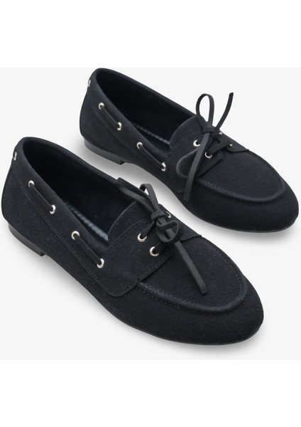 Meron Kadın Loafer Ayakkabı - Siyah Nubuk fiyatları