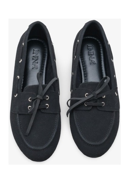 Meron Kadın Loafer Ayakkabı - Siyah Nubuk modelleri
