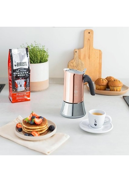 - Venus: 4 Cups Ocak Üstü Espresso Pişirici - 170ML - Kahverengi, Gümüş Renk - Paslanmaz Çelik Gövde - Patentli Güvenlik Valfi - Tüm Ocak Türleri Için Uygundur (Indüksiyon Dahil) indirimleri