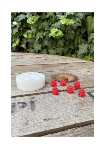 Concept Ahududu Sekizli Mum Kalıbı (Silikon) (1,4 x 1,4 x 1,5 Cm) (Küçük Süsleme Kalıbı) 1 Adet modelleri