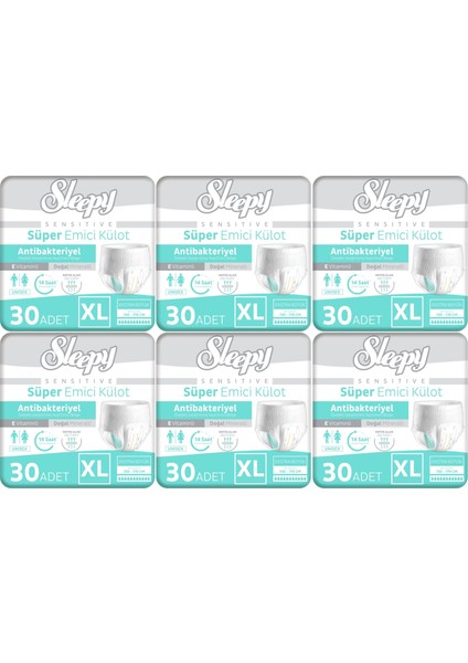 Hasta Bezi Yetişkin Emici Külot Xl - Ekstra Büyük - Extra Large 180 Adet (6pk*30)