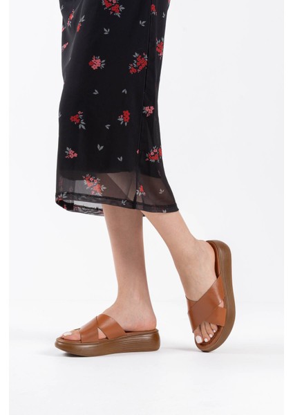 Fayn Taba Hakiki Deri Terlik modelleri