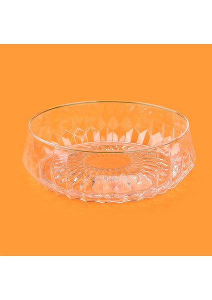 Glass Cansu Servis Kasesi - Şeffaf - 24X17,5 cm