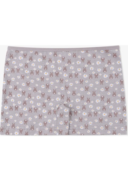 Kız Çocuk Tavşan Baskılı Pamuklu Atlet Boxer Takım modelleri