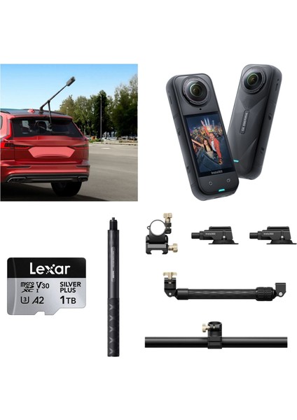 X5 Aksiyon Kamerası - Racing Araç Kit 1 Tb