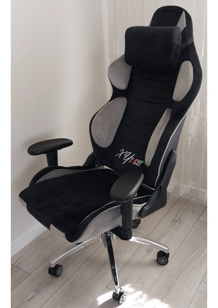 Xy Racer Profesyonel Oyuncu Veya Ofis Koltuğu –Kadife Kumaş, Ergonomik, Terletmeyen, Konforlu ve Şık Tasarım!