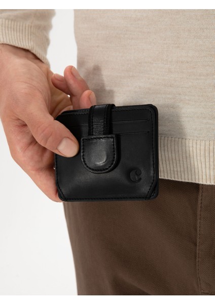 Erkek Siyah %100 Deri Cüzdan 50316876-VR046