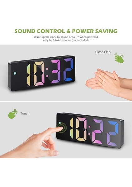 Zaman Göstergeli Elektronik LED Masaüstü Saat fırsatları