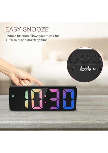 Zaman Göstergeli Elektronik LED Masaüstü Saat indirimleri