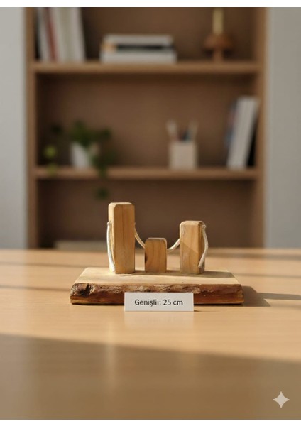 Anne Baba Çocuk Dekoratif Ahşap Biblo Ölümsüz Sevgi fırsatları