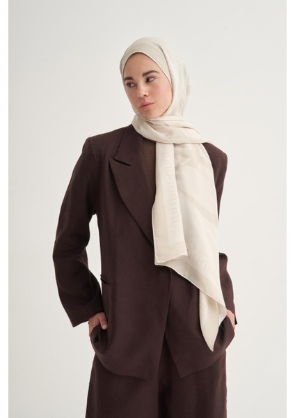 Aura Monogram Floş Şal Krem fiyatları