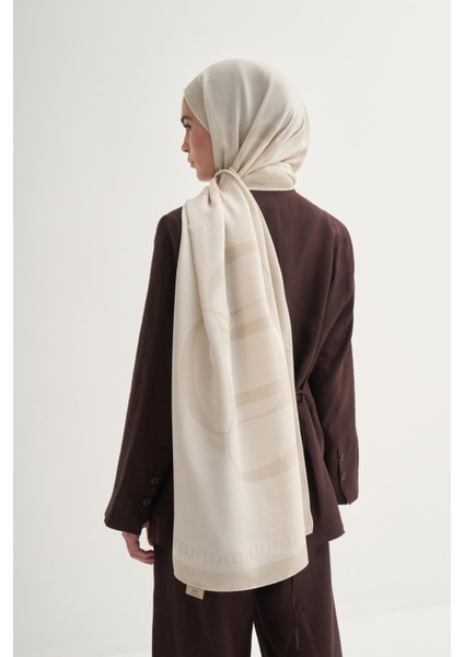 Aura Monogram Floş Şal Krem indirimleri