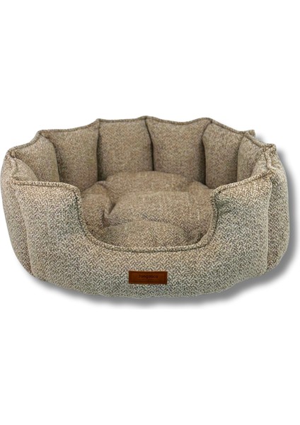 Chelsea Premium Konfor Kedi ve Köpek Yatağı– Yumuşak Dokulu, Yüksek Yan Duvar, Makinede Yıkanabilir