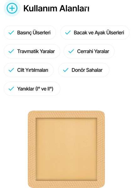 Yapışkan Kenarlı Yumuşak Silikonlu Yara Örtüsü – Su Geçirmez, Hava Geçirir, Hızlı Iyileşme ve Koruma (10’lu Paket) fiyatları