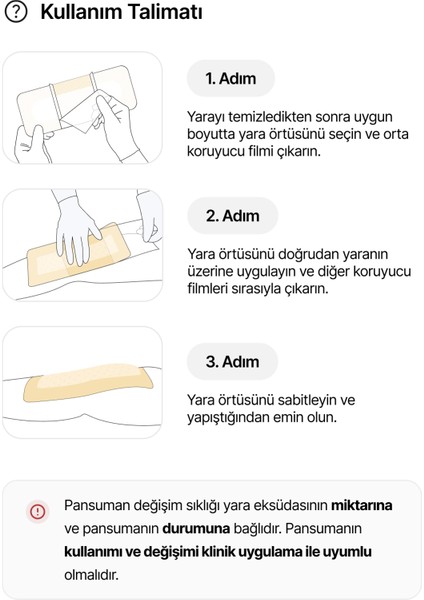 Yapışkan Kenarlı Yumuşak Silikonlu Yara Örtüsü – Su Geçirmez, Hava Geçirir, Hızlı Iyileşme ve Koruma (10’lu Paket)