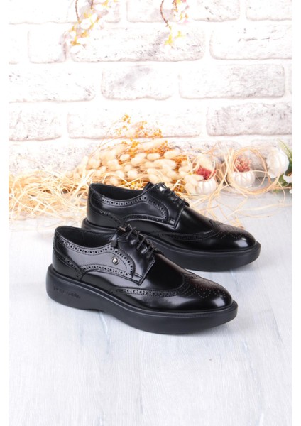 70913 Siyah Açma Damat Ayakkabısı Takım Ayakkabısı Erkek Ayakkabı