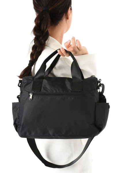 Sanmorris Kadın 4 Bölmeli Paraşüt Kumaş Ayarlanabilir Çapraz Askılı El ve Omuz Çantası indirimleri